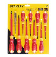stht60032-0 Stanley Phillips; Pozidriv; Slotted Insulated Screwdriver Set, 10-Piece