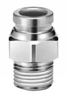 kqg2h23-01s SMC KQG2 Series, R 1/8 Male to Push In 3.2 mm, Threaded-to-Tube Connection Style
