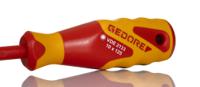 1747134 Gedore Hexagon Nut Driver, 10 mm Tip, VDE/1000V, 125 mm Blade, 235 mm Overall