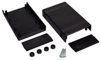 192-0772 RS PRO Black ABS Enclosure, IP30, IK06, 146 x 91 x 43.3mm