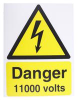 917-5419 RS PRO Electrical Hazard Warning Sign (English)