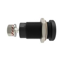 rs-seb-9424-ni-sw Schutzinger Black Female Banana Connector, 4 mm Connector, M4 Thread Termination, 32A, 1kV, Nickel Plating