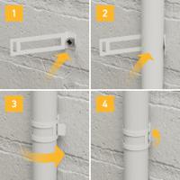 182-3862 RS PRO, Conduit Fitting, Galvanised Steel, White