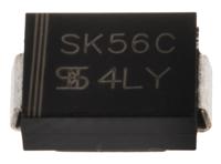 sk56c Taiwan Semiconductor 60 V 5 A Diode Schottky 2-Pin DO-214AA SK56C