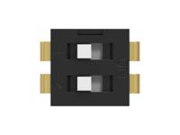 2454982-1 TE Connectivity 2 Way Through Hole DIP Switch SPST, Extended Actuator