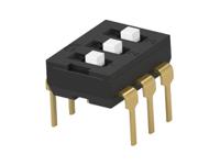 2454982-2 TE Connectivity 3 Way Through Hole DIP Switch SPST, Extended Actuator