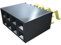 smh-104-02-g-s Samtec SMH Series Straight Surface Mount PCB Socket, 4-Contact, 1-Row, 2.54mm Pitch, Solder Termination