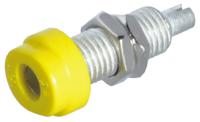 930175103 Hirschmann Test & Measurement Yellow Female Banana Socket, 4 mm Connector, Solder Termination, 16A, 30 V ac, 60V dc,