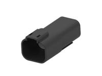 2356631-3 TE Connectivity, Superseal Pro Automotive Connector Plug Black Cable Mount 4 Way, Cable Termination