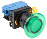 yw1l-m4e10q4g Idec YW Series Illuminated Push Button Complete Unit, Panel Mount, 22mm Cutout, SPST, IP65