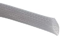 408-233 RS PRO Expandable Braided PET Grey Cable Sleeve, 20mm Diameter, 5m Length
