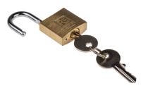 781-5997 RS PRO Key Brass Padlock, 5mm Shackle, 30mm Body