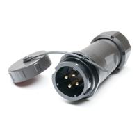 304-592 RS PRO Industrial Circular Connector, 4 Contacts, In-Line Cable Mount, SY21 Connector, Socket, Male, IP67, SY21 Series
