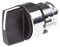 zb4bd8 Schneider Electric Harmony XB4 Series 3 Position Selector Switch Head, 22mm Cutout, Black Handle