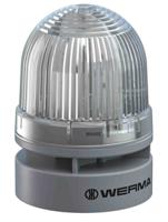 46041075 Werma EvoSIGNAL Mini Series White Sounder Beacon, 24 V dc, Base Mount