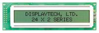 242a-bc-bc Displaytech 242A-BC-BC Alphanumeric LCD Display, Yellow on Green, 2 Rows by 24 Characters, Transflective