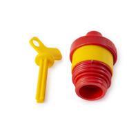 isoplug-d11-d111 Brady Red, Yellow 1-Lock Plastic Electrical Plug Lockouts, 6.5mm Shackle