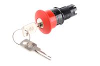 zb6as934 Schneider Electric Harmony XB6 Series Key Release Emergency Stop Push Button, Panel Mount, 16mm Cutout, IP65