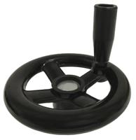 161-2030 RS PRO Black Hand Wheel, 200mm diameter