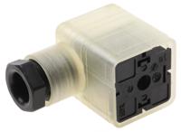 934424002-gdml-2016-led-120-vr-ye-black Hirschmann GDML 2P+E DIN 43650 A, Female Solenoid Valve Connector with Indicator Light, 120 V Voltage
