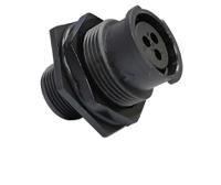 fls712n8s03 Amphenol Industrial Circular Connector, 8 Contacts, Rear, M12 Connector, Socket, Female, IP67, IP68, IP69K, FLS712xxxS03