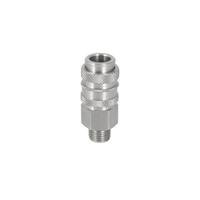 325-418 RS PRO Brass Female Pneumatic Quick Connect Coupling, M12 x 1.5 Male Threaded