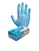 td01-xl Traffi Blue Nitrile Disposable Gloves, Size XL, 100 per Pack