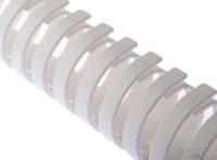 598-614 RS PRO White Slotted Flexible Panel Trunking - Flexible Slot, W30 mm x D30mm, L0.5m, Polypropylene