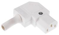px0587sewh Bulgin C13 Right Angle Cable Mount IEC Connector Socket, 10A, 250 V
