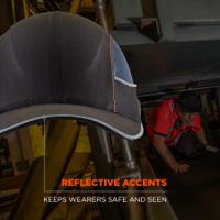 23370 Ergodyne Black Standard Peak Bump Cap, Foam Protective Material