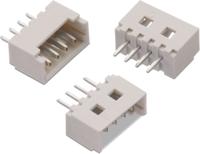 653004114822 Wurth Elektronik WR-WTB Series Vertical Through Hole PCB Header, 4 Contact(s), 1.25 mm Pitch, 1 Row, Shrouded