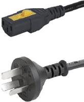 60512032 Schurter IEC C13 Socket to Type I Chinese Plug Power Cord, 2m
