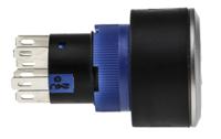 175-8398 RS PRO Illuminated Push Button Switch, Panel Mount, 22.2mm Cutout, DPDT, Green LED, 250V ac, IP65