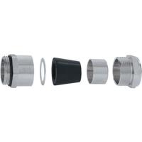 52105500-52032625 Lapp Nickel Plated Brass Cable Gland Kit, M20 Thread, 10.8mm min., 12.8mm max., IP68