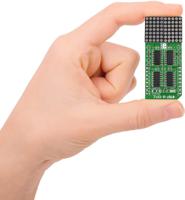 mikroe-1993 MikroElektronika MIKROE-1993, 7x10 R Click LED Matrix Display Add On Board With 74HC595