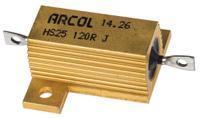 hs25-120r-j Arcol, 120Ω 25W Wire Wound Chassis Mount Resistor HS25 120R J ±5%