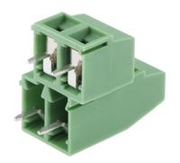 1726040 Phoenix Contact MKKDSN 1.5/2-5.08 Series PCB Terminal Block, 4-Contact, 5.08mm Pitch, Through Hole Mount, 2-Row, Screw