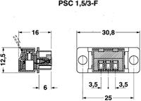 2749550 Phoenix Contact SCT-D-SUB9-KG Series Zinc D Sub Backshell, 3 Way