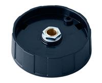 a2550060 OKW 50mm Black Potentiometer Knob for 6mm Shaft Round Shaft, A2550060