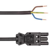 240200-01 LED2WORK 240100 Series Connection Line With GST18i3 Socket, L, N, PE-Pole, Female, Cable Mount, 16A