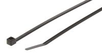 111-04402-t30lr-pa66w-bk HellermannTyton Cable Tie, 260mm x 3.3 mm, Black Polyamide 6.6 (PA66), Pk-100