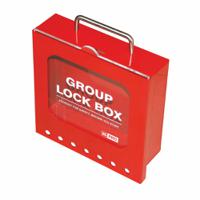 204-535 RS PRO Red 7-Lock Steel Group Lock Box