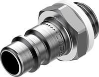 nphs-s6-m-g14 Festo Male Pneumatic Quick Connect Coupling, G 1/4 Male Threaded