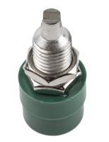 930176104 Hirschmann Test & Measurement Green Female Banana Socket, 4 mm Connector, Solder Termination, 32A, 30 V ac, 60V dc, Tin