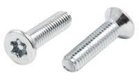 482-8133 RS PRO Bright Zinc Plated Countersunk Steel Tamper Proof Security Screw, M3 x 12mm