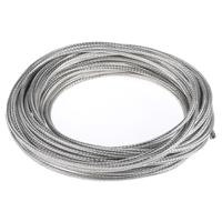 ray-101-3010ck0610 TE Connectivity Expandable Braided Tinned Copper Silver Cable Sleeve, 3mm Diameter, 10m Length, RayBraid Series
