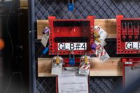 26-grouplb-redpermit-display-station Brady Red 27-Lock Plastic Group Lockout & Permit Control, 11.94mm Shackle