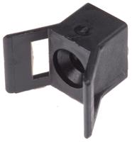 151-80210-lok02-pa6hir-bk HellermannTyton Self Adhesive Black Cable Tie Mount 14 mm x 21mm, 9mm Max. Cable Tie Width