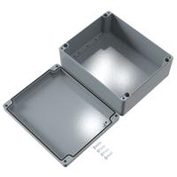01232811 Rose Aluminium Standard Series Grey Die Cast Aluminium Enclosure, IP66, IK09, Grey Lid, 280 x 230 x 110mm