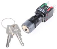 xb6agc5b Schneider Electric IP65 Key Switch, 1 NO + 1 NC 2-Way